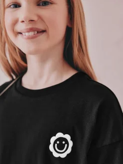 Next Noir/Ecru - Pyjama court 2 Pack (3-16ans) Hot