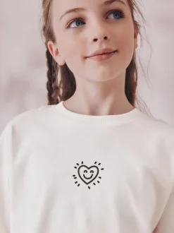 Next Noir/Ecru - Pyjama court 2 Pack (3-16ans) Hot