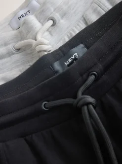 Next Noir/Gris - Joggings jambe large en jersey 2 Pack New