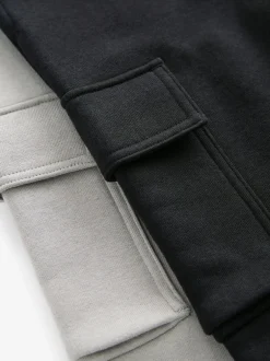 Next Noir/Gris - Lot de 2 joggings cargo (3-16ans)