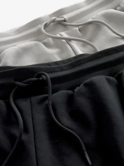 Next Noir/Gris - Lot de 2 shorts en jersey à poche zippée Online