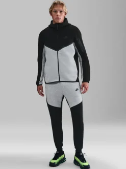 Nike - Tech Fleece Joggers Noir/Gris Discount