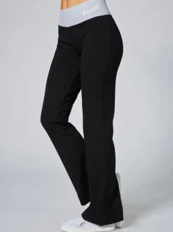 Pineapple Noir/Gris - Womens Pantalon bootcut en jersey à bandes contrastées