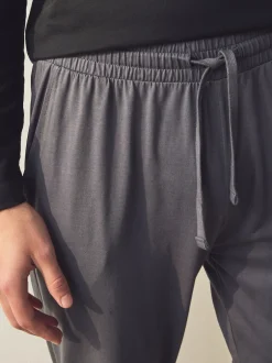 Next Noir/Gris - Pyjama manches longues en % coton à poignets 100 Sale