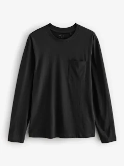 Next Noir/Gris - Pyjama manches longues en % coton à poignets 100 Sale