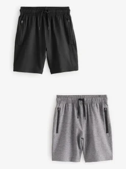 Next Noir/Gris - Short de sport léger 2 Pack (3-17ans) New