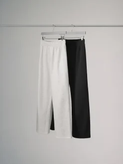 The Set Noir/Gris - Joggings amples 2 Lot New