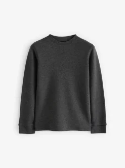 Next - Lot de 2 Hauts thermiques à manches longues (2-16ans) Noir/gris anthracite Online
