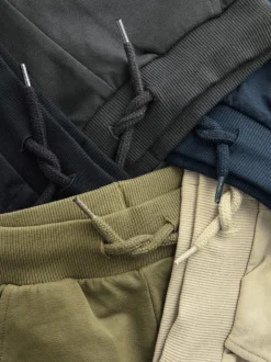 Next Noir/gris anthracite/Beige Sable/vert kaki - Lot de 5 joggings (3mois-7ans) Sale