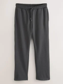 Next Noir/gris ardoise - Lot de 2 pantalons de jogging épais à dos brosse droit Best