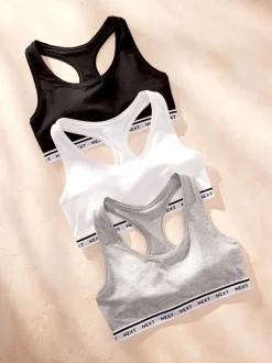 Next Noir/Gris chiné/Blanc - Hauts Raccourcis Ultimate Comfort Clearance