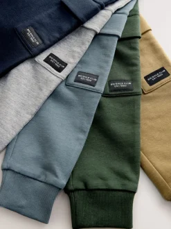 Next Noir/gris chiné/brun fauve - Lot de 5 joggings (3mois-7ans) Clearance