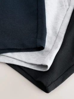 Next Noir/gris/bleu marine - Short en jersey 3 Pack (3mois-7ans) Clearance