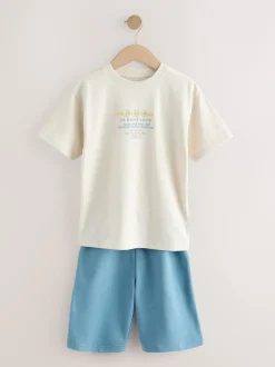 Next - Pyjama court 3 Pack (3-16ans) noir/gris/jaune New