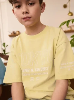 Next - Pyjama court 3 Pack (3-16ans) noir/gris/jaune New