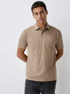 Next - Polo en jersey Manches courtes 3 Pack Noir/Gris/Neutre Hot