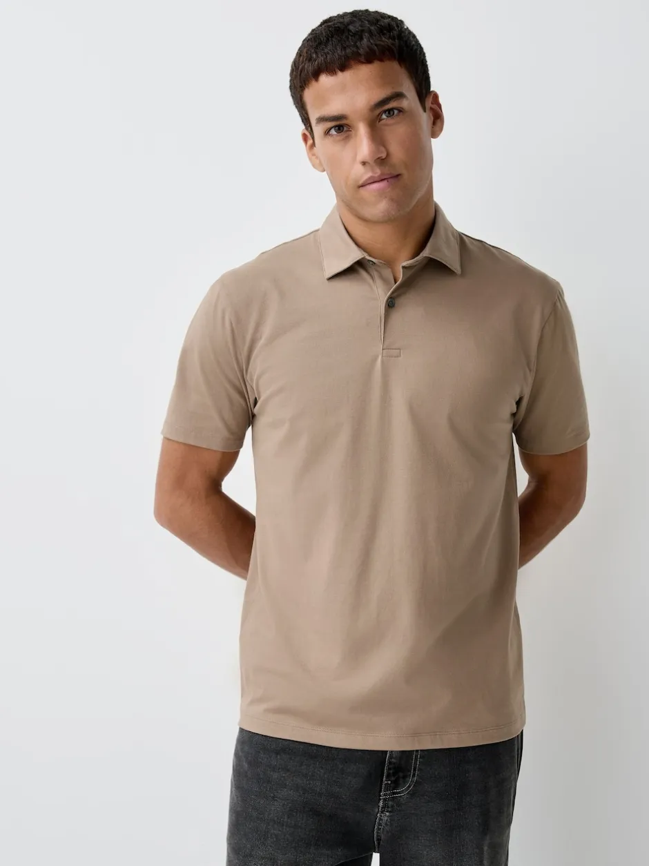 Next - Polo en jersey Manches courtes 3 Pack Noir/Gris/Neutre Hot