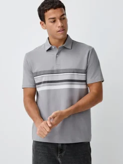 Next - Polo en jersey Manches courtes 3 Pack Noir/Gris/Neutre Hot