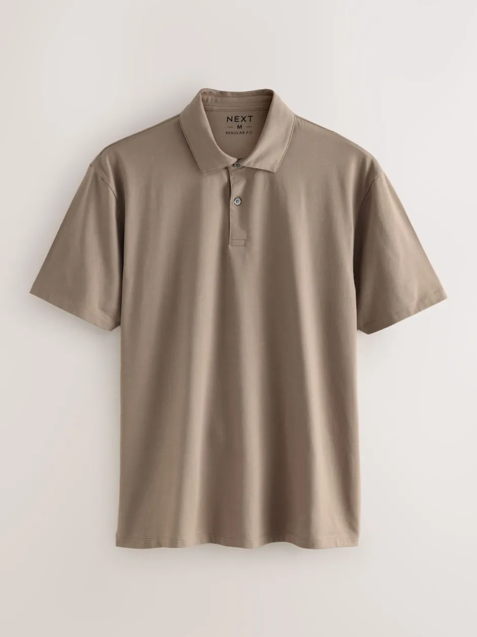 Next - Polo en jersey Manches courtes 3 Pack Noir/Gris/Neutre Hot