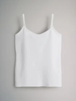 The Set Noir/Gris/Rayure/Gris clair chiné/Blanc - Lot de 5 débardeurs à fines bretelles