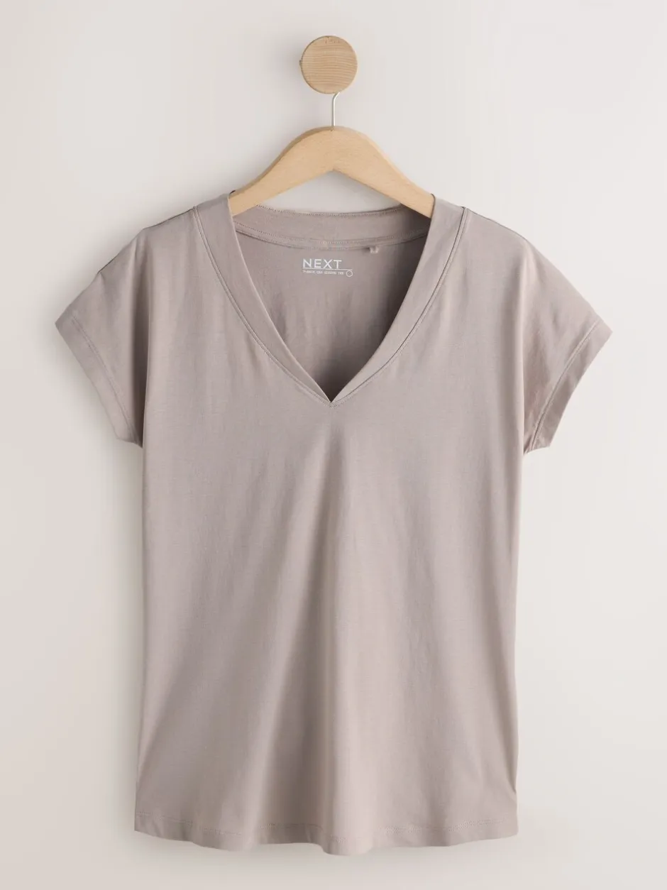 Next Noir/gris/rose - Lot de 7 T-shirts à mancherons Online