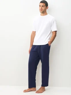 Next Noir/Marine - Ouvert - Lot de 2 pantalons de jogging ouverts Loopback Soft Touch Sale