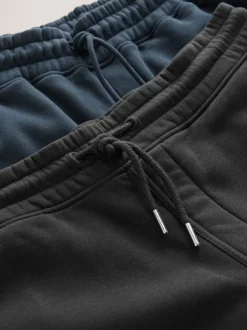 Next Noir/Marine - Short en jersey en tissu doux 2 Lot New