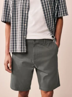 Next Noir/Marine/Charbon - Ajustement droit - Short chino extensible 3 Pack Outlet