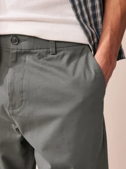 Next Noir/Marine/Charbon - Ajustement droit - Short chino extensible 3 Pack Outlet