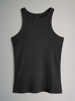 The Set Noir/marron chocolat/marron taupe/stipe/blanc - lot de 5 gilets côtelés de course Best