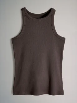 The Set Noir/marron chocolat/marron taupe/stipe/blanc - lot de 5 gilets côtelés de course Best