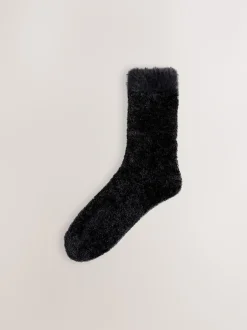 Next Noir/Neutre - Paquet de chaussettes Velvet Cosy 2 New