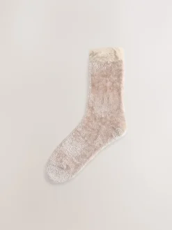 Next Noir/Neutre - Paquet de chaussettes Velvet Cosy 2 New