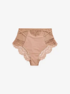 Next Noir/Nu - Culotte en dentelle avec contrôle de l'abdomen 2 Pack Hot
