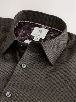 Next - Chemise de soirée élégante à manches longues Noir/Or Discount