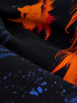 Next - T-shirt imprimé régulier à manches courtes (3-16ans) Noir/Orange Dragon New