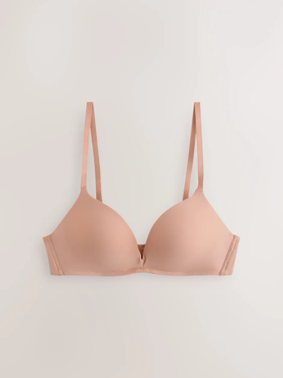Next Noir/Praline Nude - Lot de 2 soutiens-gorge lissants sans armatures A-E push-up rembourrés Discount