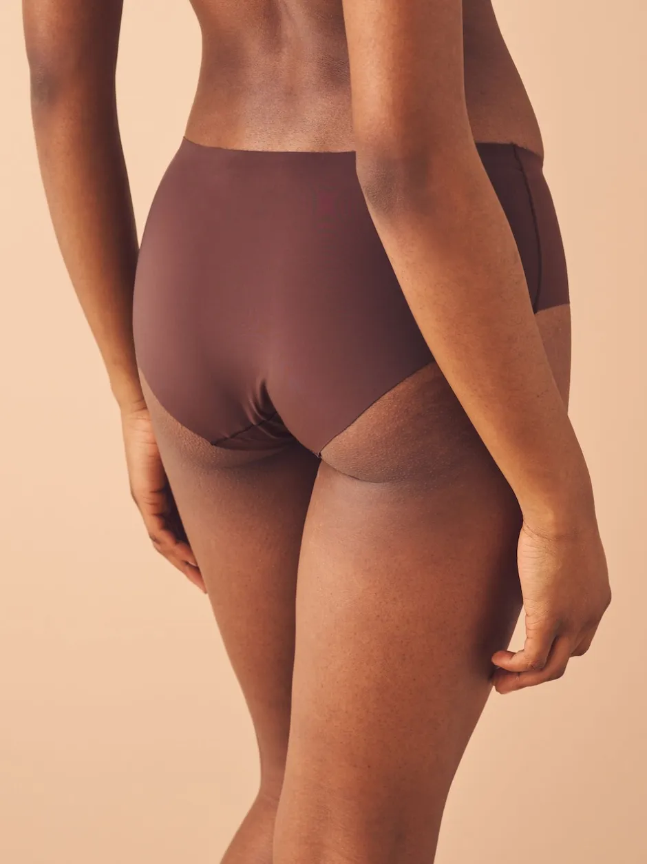 Next Noir/praline nude/chocolat nude - Lot 3 culottes invisibles et confortables Court New