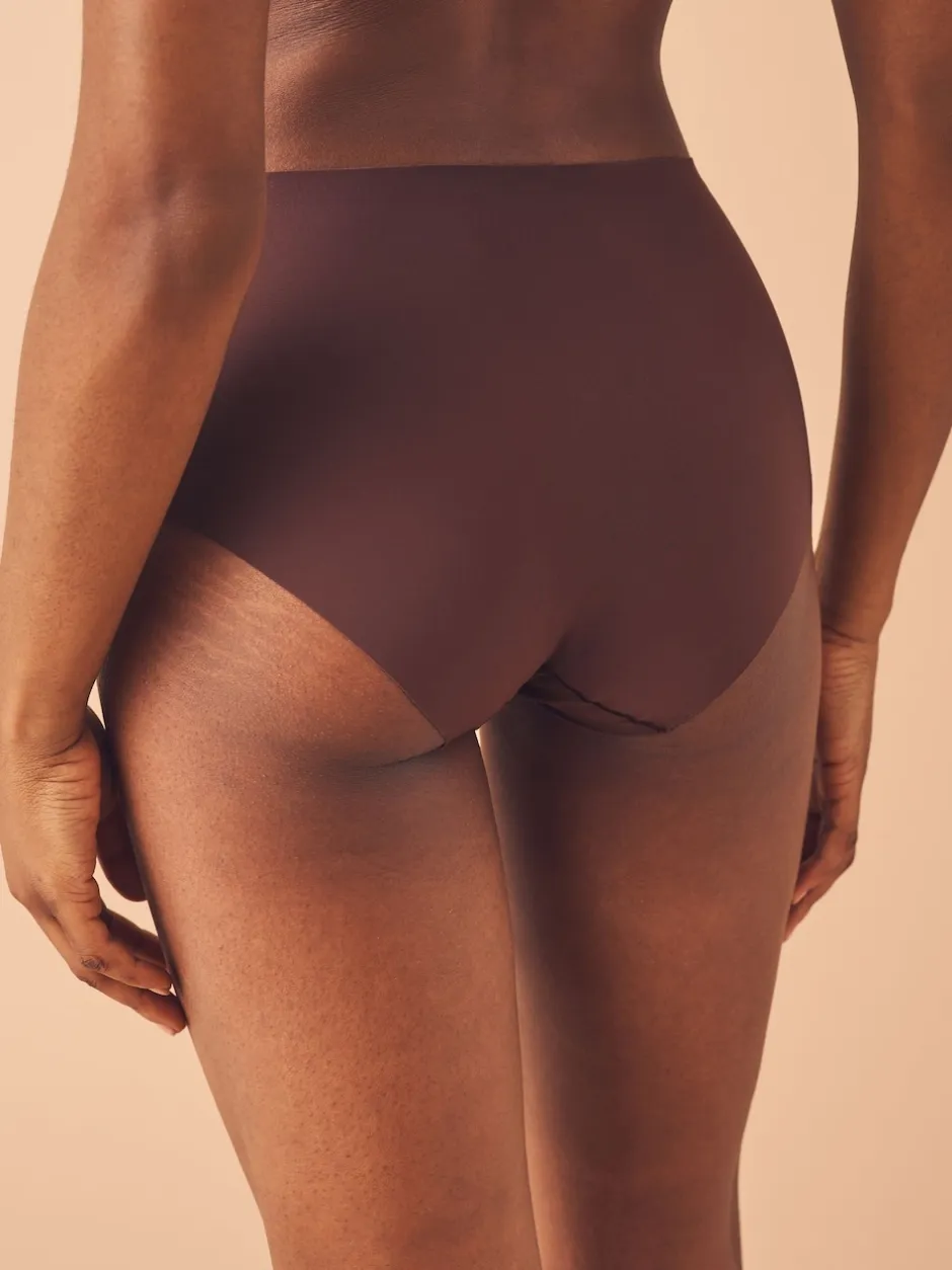 Next Noir/praline nude/chocolat nude - Lot 3 culottes invisibles et confortables Mi-long Sale