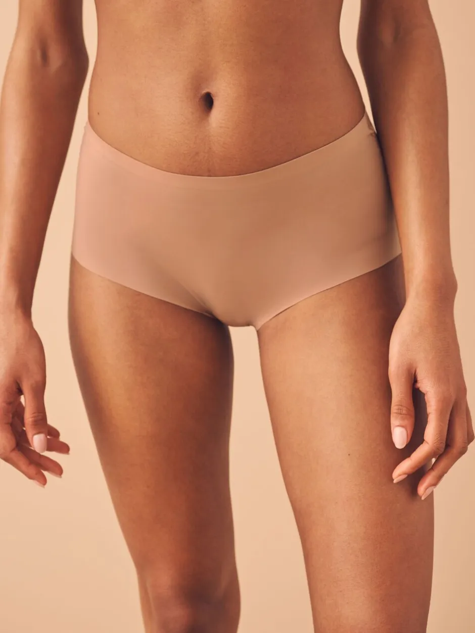 Next Noir/praline nude/chocolat nude - Lot 3 culottes invisibles et confortables Mi-long Sale
