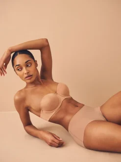 Next Noir/praline nude/chocolat nude - Lot 3 culottes invisibles et confortables Mi-long Sale