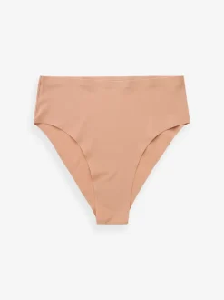 Next Noir/praline nude/chocolat nude - Lot 3 culottes invisibles et confortables Jambe haute taille haute Discount