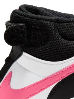 Nike - Junior Court Borough Mid Trainers Noir/Rose Discount
