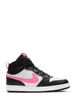 Nike - Junior Court Borough Mid Trainers Noir/Rose Discount