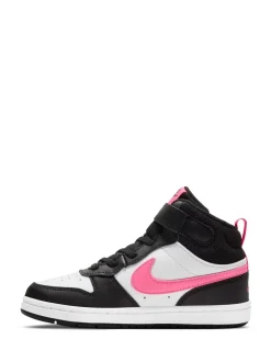 Nike - Junior Court Borough Mid Trainers Noir/Rose Discount