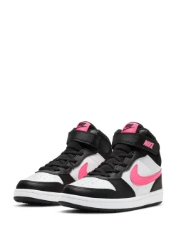 Nike - Junior Court Borough Mid Trainers Noir/Rose Discount