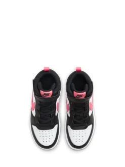 Nike - Junior Court Borough Mid Trainers Noir/Rose Discount