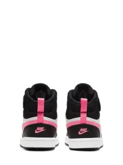 Nike - Junior Court Borough Mid Trainers Noir/Rose Discount