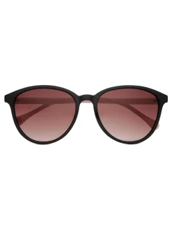 Ted Baker Noir/Rose - Lunettes de soleil classiques pour les yeux ronds Best