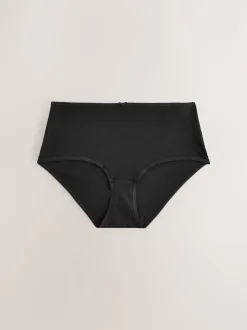 Next - Culotte en coton riche 5 Pack Noir/Rose pâle Nude/Blanc Hot